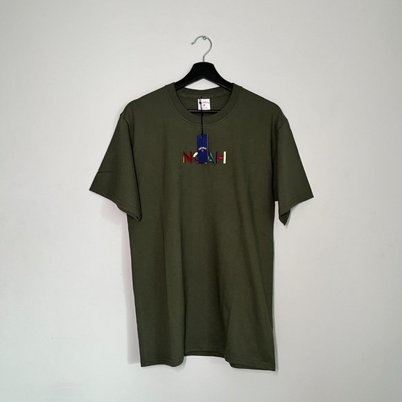 NWT- Noah NYC Olive Cotton Logo Tee- Medium - Picture 3 of 3